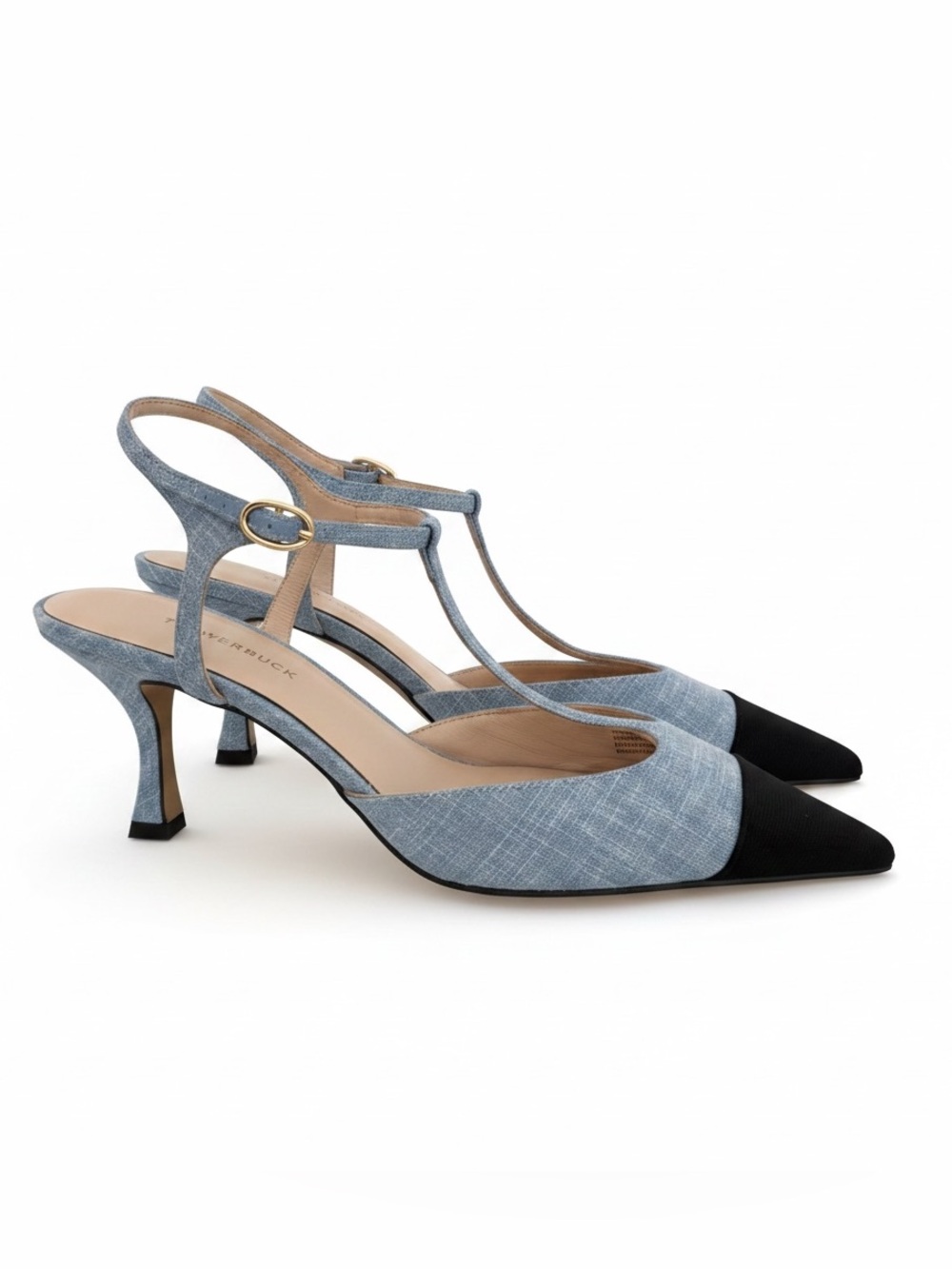NWOT Tuckernuck Denim Slingback Pumps Heels - size 9